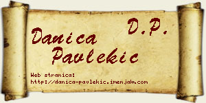 Danica Pavlekić vizit kartica